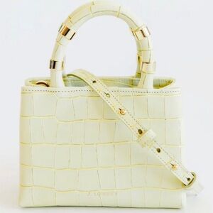 J. Lowery Yellow Croc Mini William Purse
